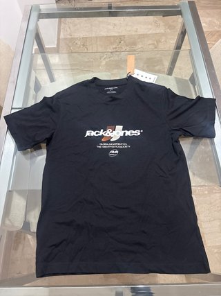 Camiseta Jack and Jones Negra Talla S