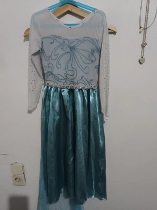 Disfraz de Princesa Azul y Blanco