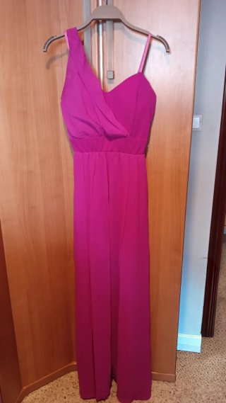 Vestido largo rosa