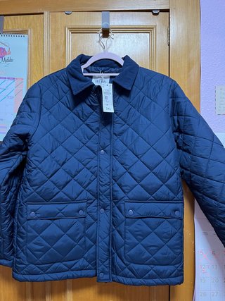 Abrigo acolchado azul Unit