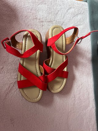 Sandalias Rojas de Mujer