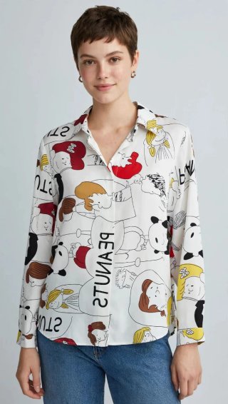 Camisa Estampada Peanuts