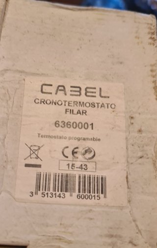 Cronotermostato Digital Cabel Filar