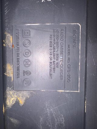 Radio Cassette Sony CFS-200