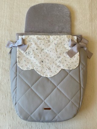 Saco Capazo Reversible, Multiposición Uzturre Gris