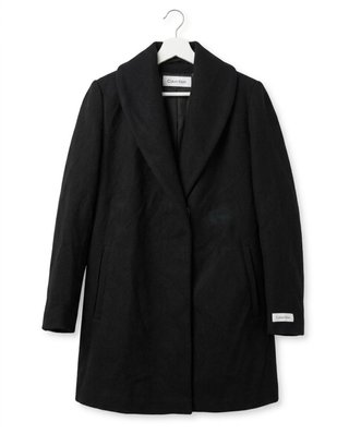 Abrigo Negro Calvin Klein