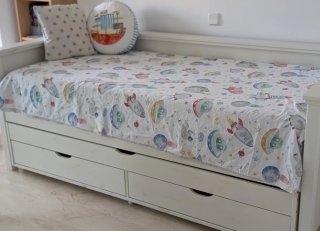 Cama Nido de Madera Blanca