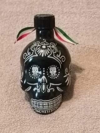 Bottiglietta Kah Tequila Teschio Nero