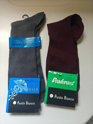 Lote 2 Pares Calcetines Punto Blanco