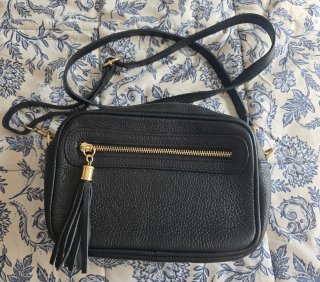 Bolso Bandolera de Piel Florentina Negro