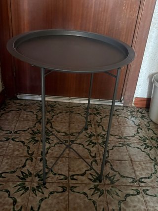 Mesa Auxiliar bandeja Plegable gris