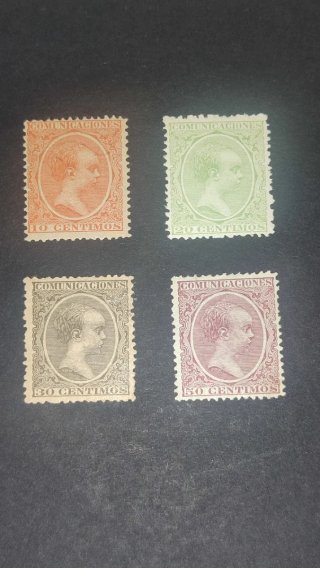Sellos 1889 España Edifil Tipo Pelón