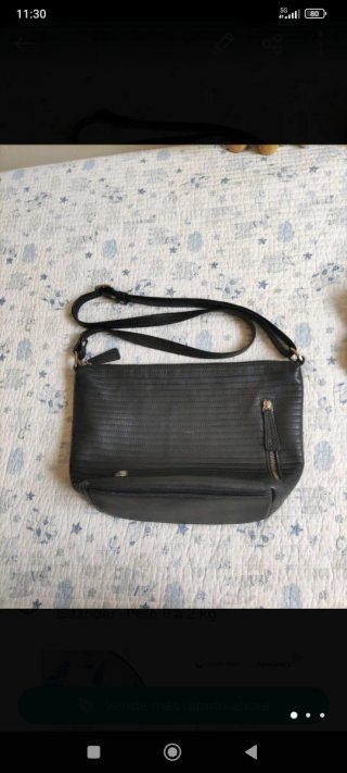 Bolso de piel El Potro negro