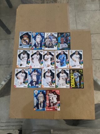 Lote 14 Cartas Real Madrid Adrenalyn 2024/2025