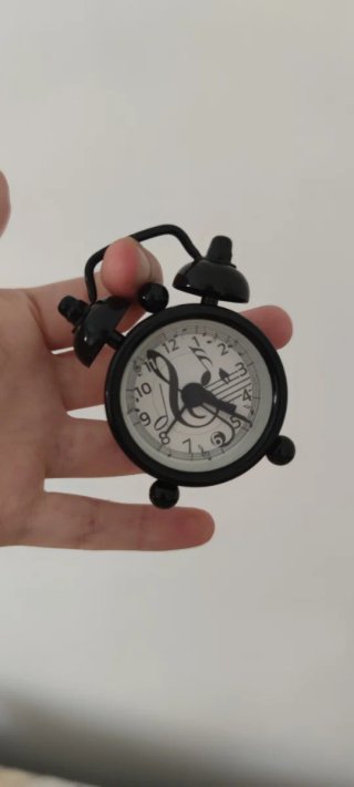 Reloj Despertador Analógico Negro