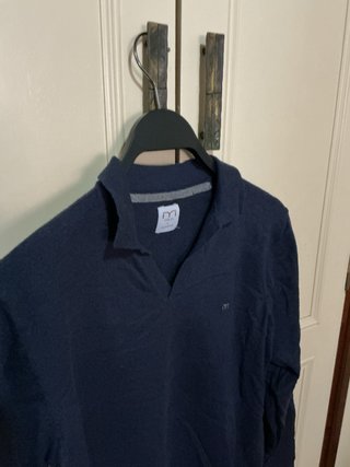Polo Milano Manga Larga Azul Marino Talla M