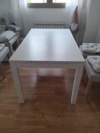 Mesa de Comedor Extensible Blanca Ikea