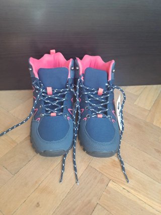 Botines infantiles azul y rosa