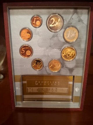 Set de Monedas Euro Prooflike 2001