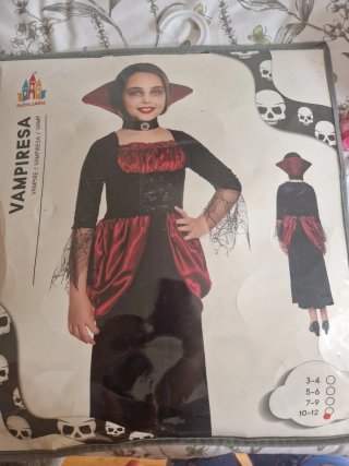 Disfraz halloween vampiresa