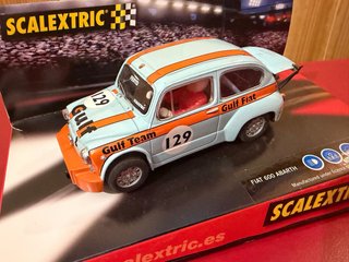 Scalextric Fiat 600 Abarth Gulf