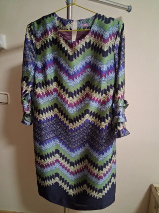 Vestido Estampado Geométrico