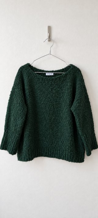 Jersey verde botella de lana de alpaca