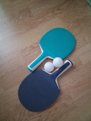 Set de 2 Palas de Ping Pong y 2 Pelotas
