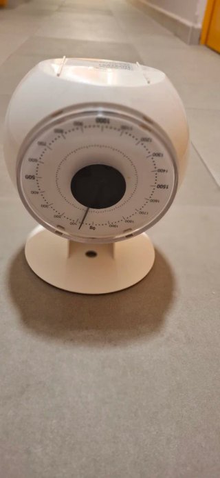 Báscula de cocina analógica blanca