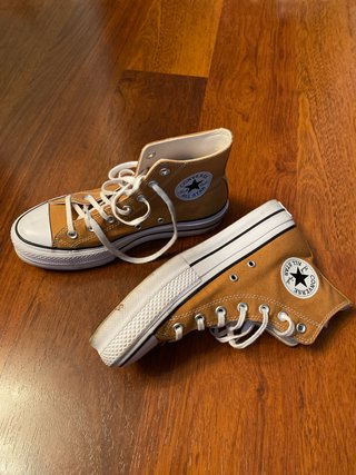 Zapatillas Converse Plataforma Mostaza Talla 38