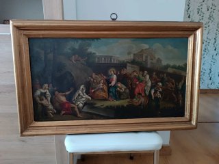 Óleo sobre cobre La Resurrección De San Lázaro