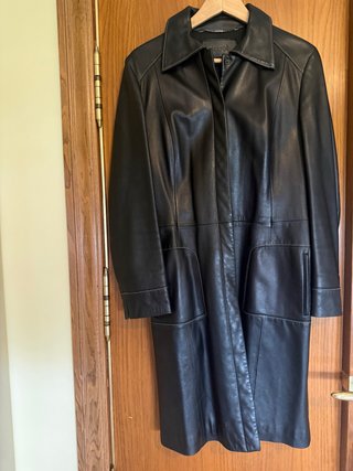 Abrigo de piel negro Laurèl