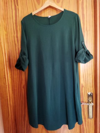 Vestido verde oscuro