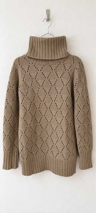 Jersey marrón Bershka de cuello alto talla M