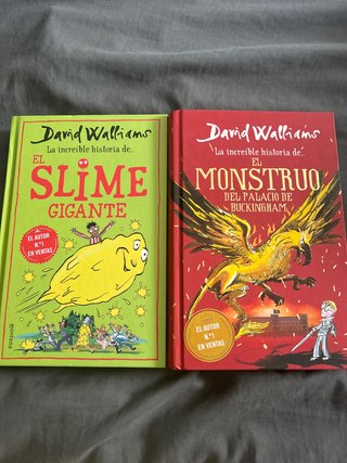 Lote 2 libros david walliams para niños 9-12 años