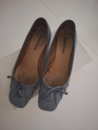 Bailarinas con cuña Bruno Paoli Azules