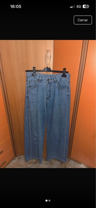 Pantalón Ancho Vaquero Shein