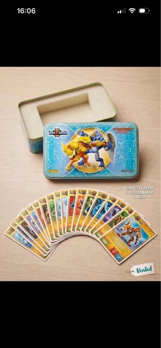 Caja Metálica Invizimals con 21 Cartas