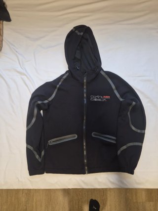 Sudadera Guess Negra con Cremallera