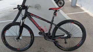 Bicicleta MTB Ridley Negra y Roja