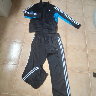 Chándal Adidas Negro y Azul