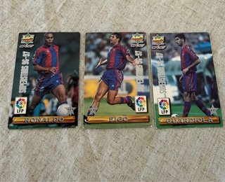 3 Cromos Mundicromo FC Barcelona 96/97