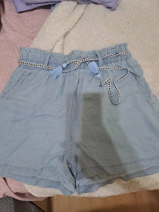 Pantalón corto tejano fluido