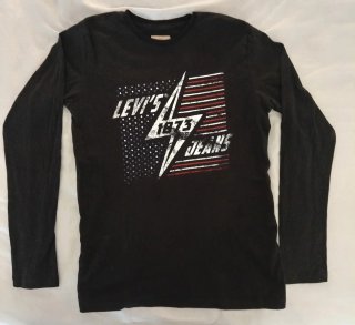 Camiseta Levi's Manga Larga Negra
