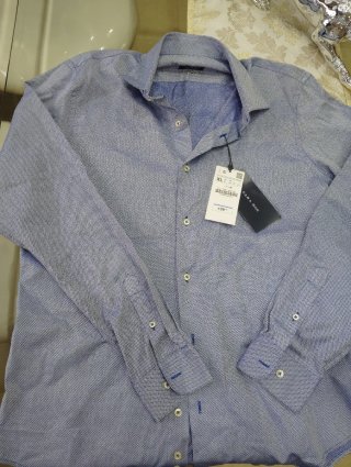 Camisa Zara Azul Talla XL