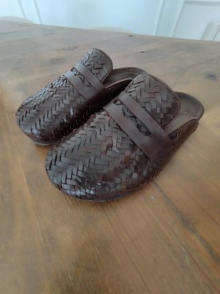 Mules Mocasines de Piel Trenzada IKKS