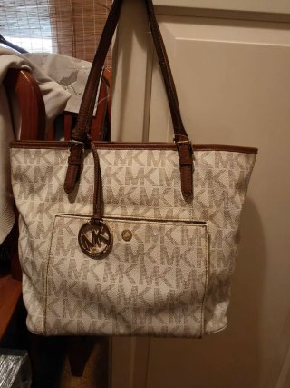Bolso Michael Kors Beige y Marrón