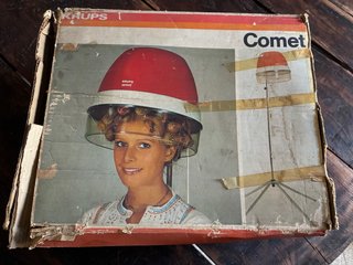 Casco asciugacapelli vintage Krups funzionante.