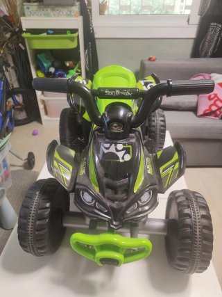 Moto Quad Infantil Verde y Negra