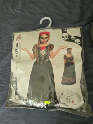 Disfraz de Catrina para Niña